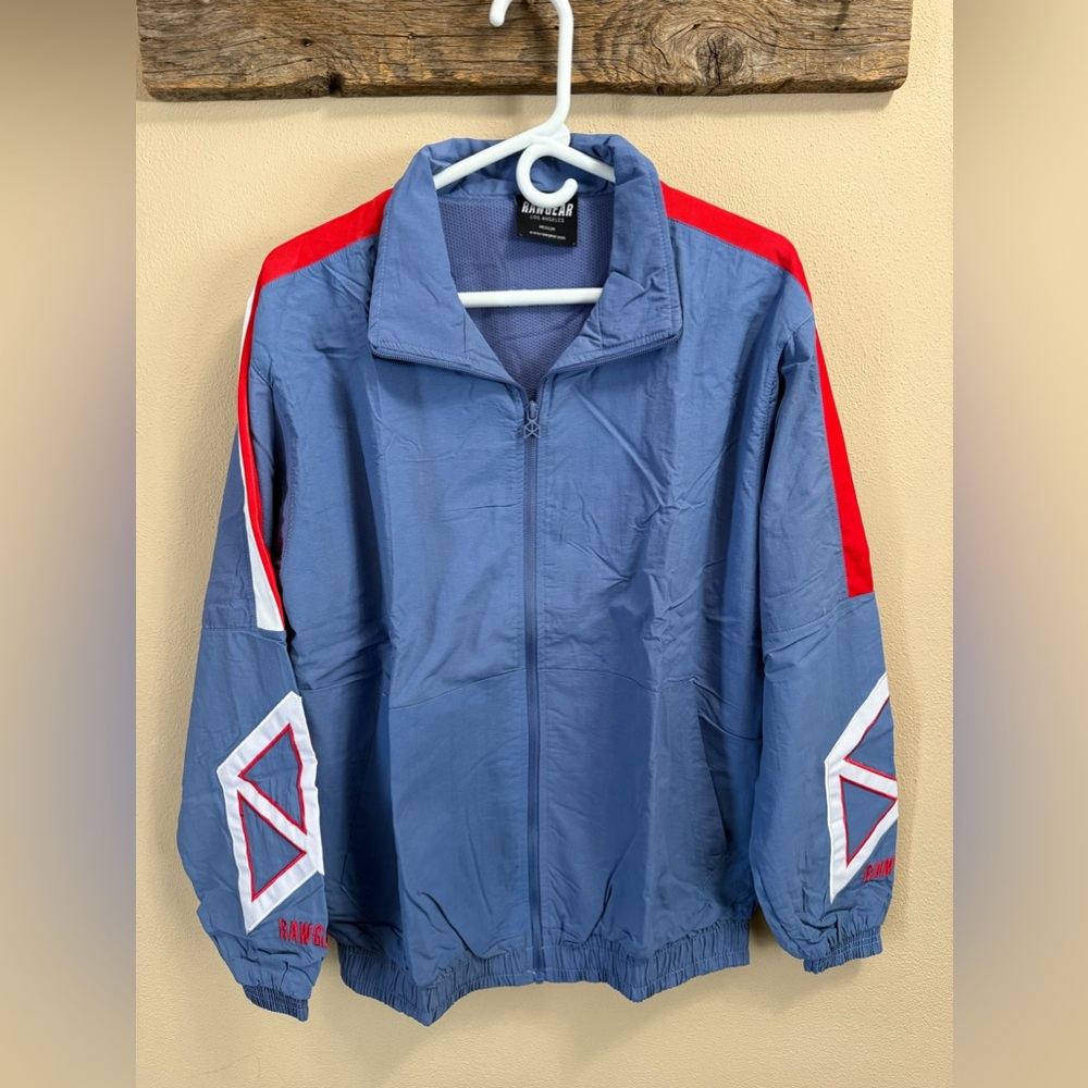 NEW Rawgear Windbreaker Jacket - RG501 - Blue Stone - SZ Medium